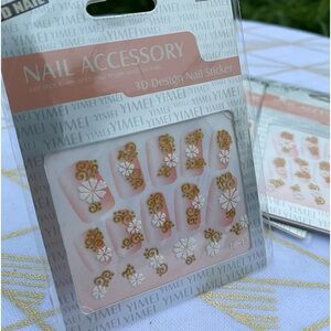 3D Design Nail Stickers / Textured Decoration Accessory / Lot of 6 Packs